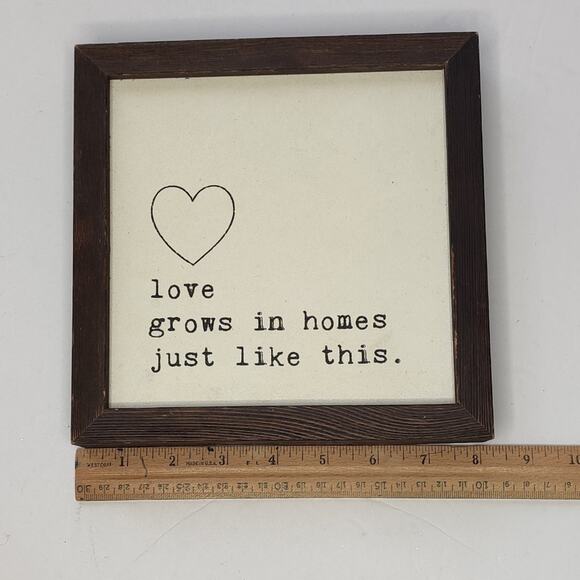 Love Grows in Homes Just Like This Wooden Wall Decor Valentine's Day - Picture 4 of 10